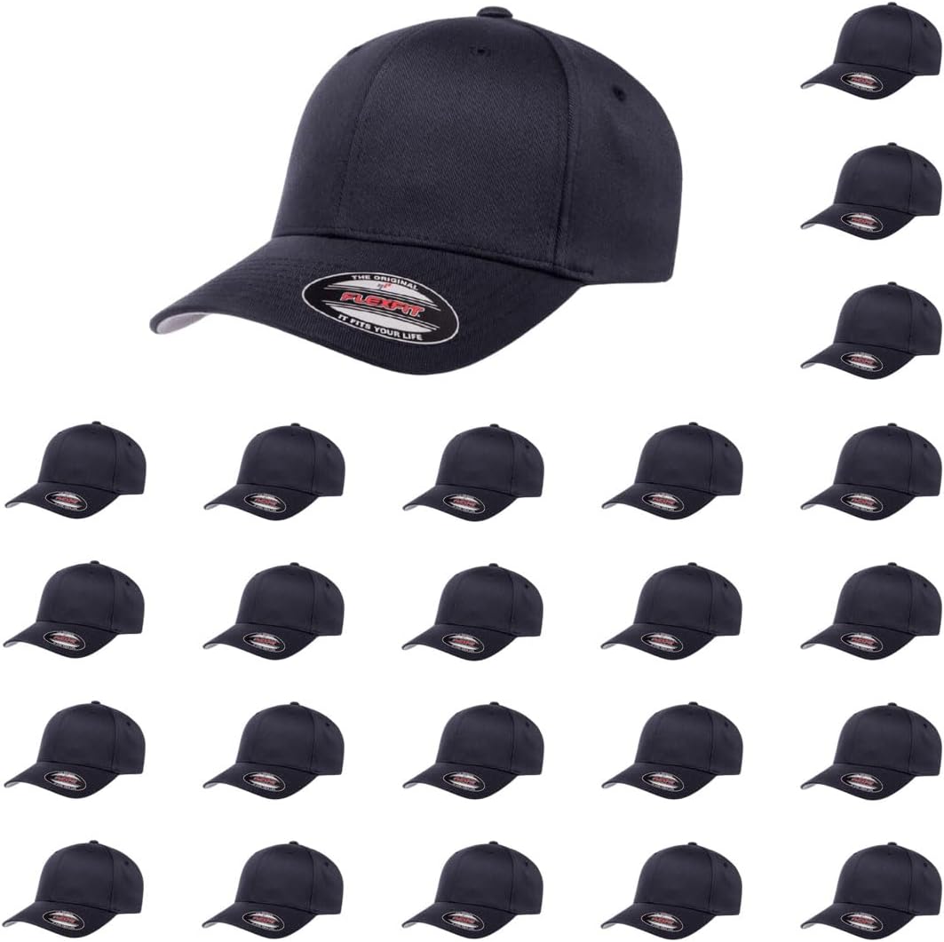 Flexfit Wooly Combed Premium 6-Panel Baseball Cap for Comfort
