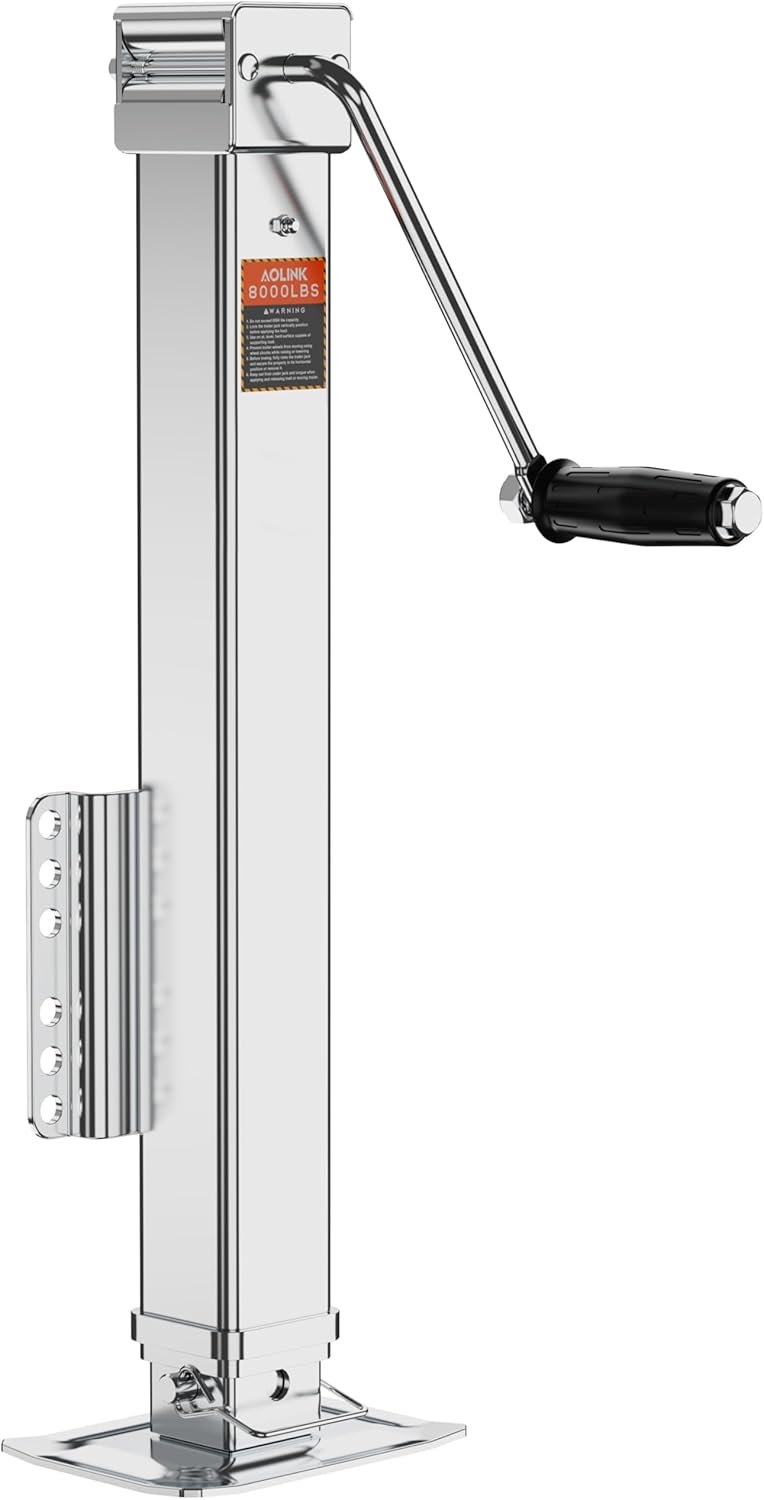 8000 lbs Trailer Jack with Adjustable Drop Leg for Utility Trailers