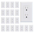 Decorator Wall Receptacle Outlet Tamper Resistant 15A 125V - 20 Pack