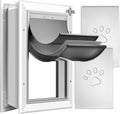 Heavy Duty Aluminum Dog Door with Lock for Large Dogs