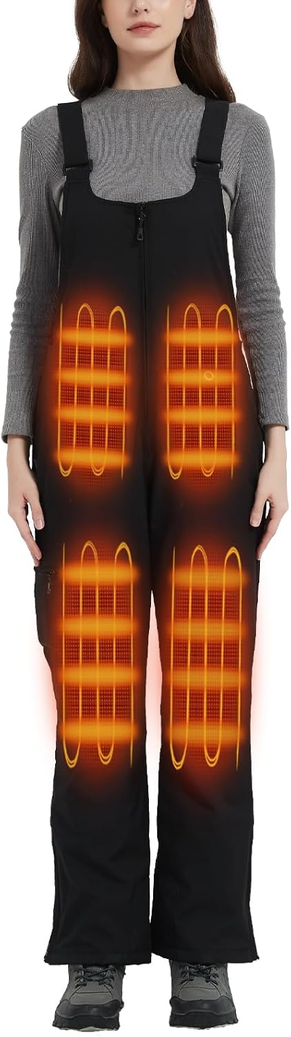 Warm & Dry: Women's Heated Bib Overalls