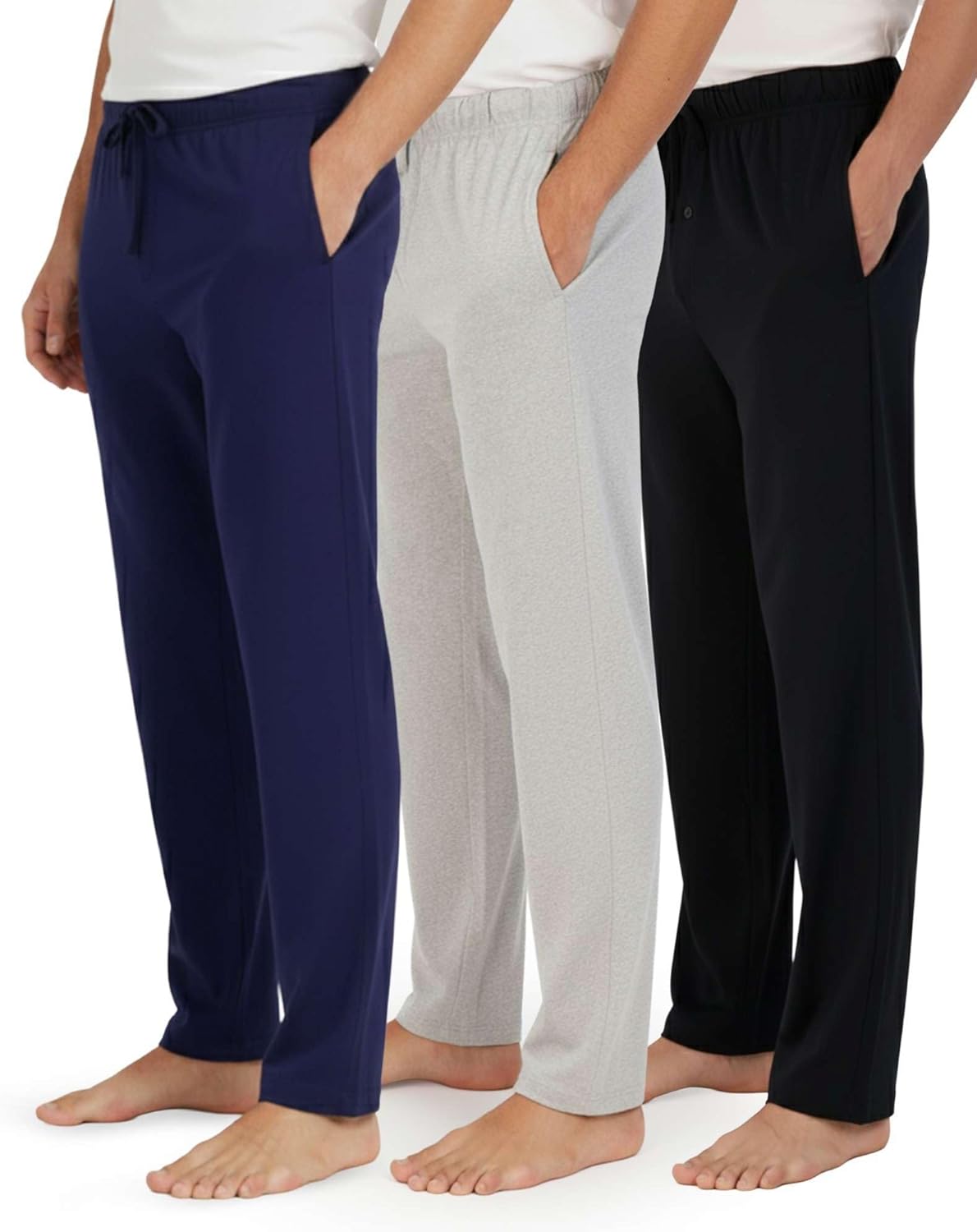 Real Essentials Men's Soft Cotton Flannel Pajama Pants Set