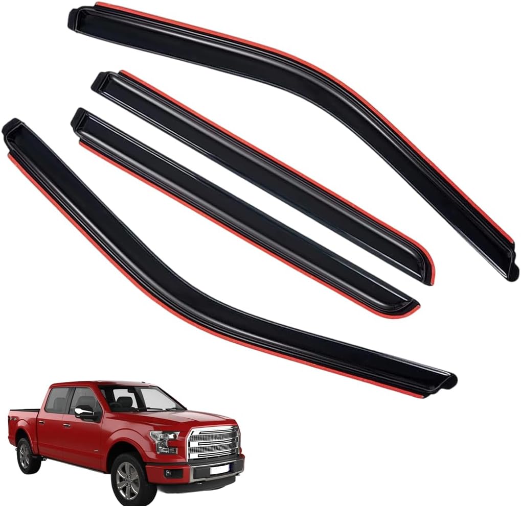in-Channel Window Visors Rain Guards for Ford Ranger 2024-2025