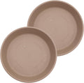 Plastic Plant Saucer 17.5 in Sandstone - Durable Drainage Tray
