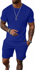 Mens Short Sets Summer 2 Piece Tracksuit - Comfortable Casual Fit