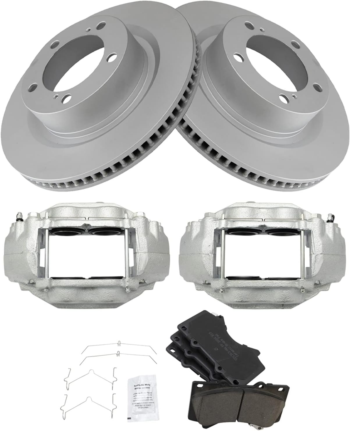 TRQ Front Brake Pad & Rotor Kit for Toyota Sequoia & Tundra