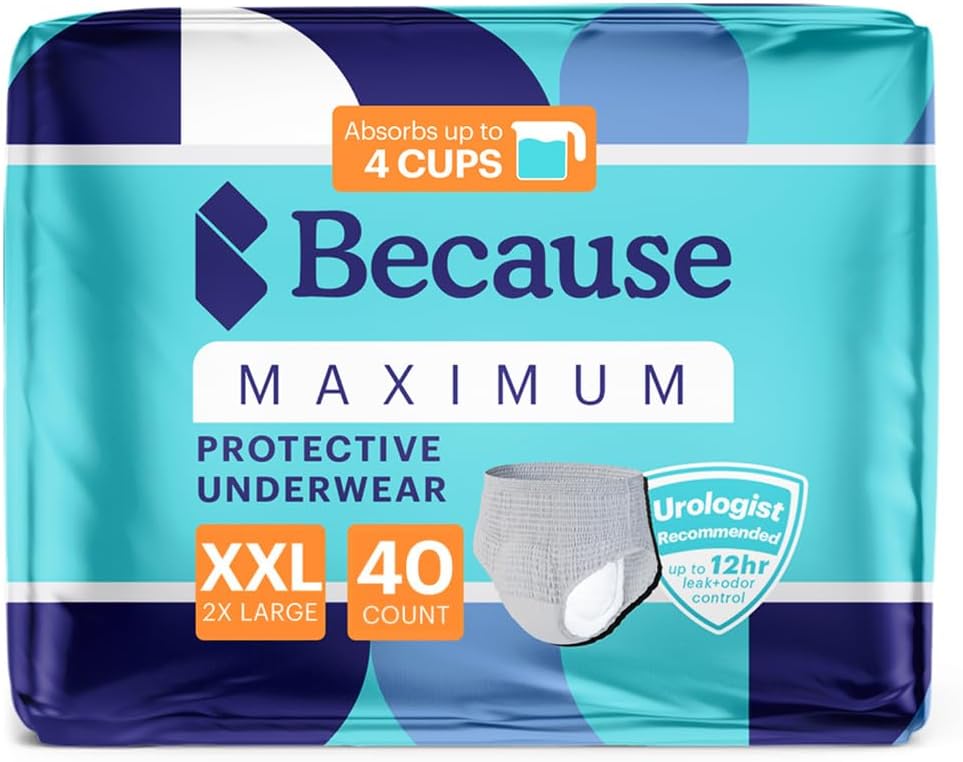 Maximum Incontinence Underwear for Men - Heavy Leak Protection
