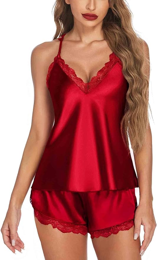 Avidlove Satin Pajamas Set for Women - Sexy Lingerie Sleepwear
