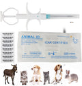 Universal Pet Microchip 134.2khz FDX-B 100 Pack - Reliable ID for Pets