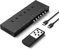 2 AV to HDMI Converter + 3 HDMI2.0 Switcher - 2 in 1 Adapter for Retro
