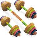 Kids Exercise Weight Set 2-in-1 Barbell and Dumbbell - Beginner Fit