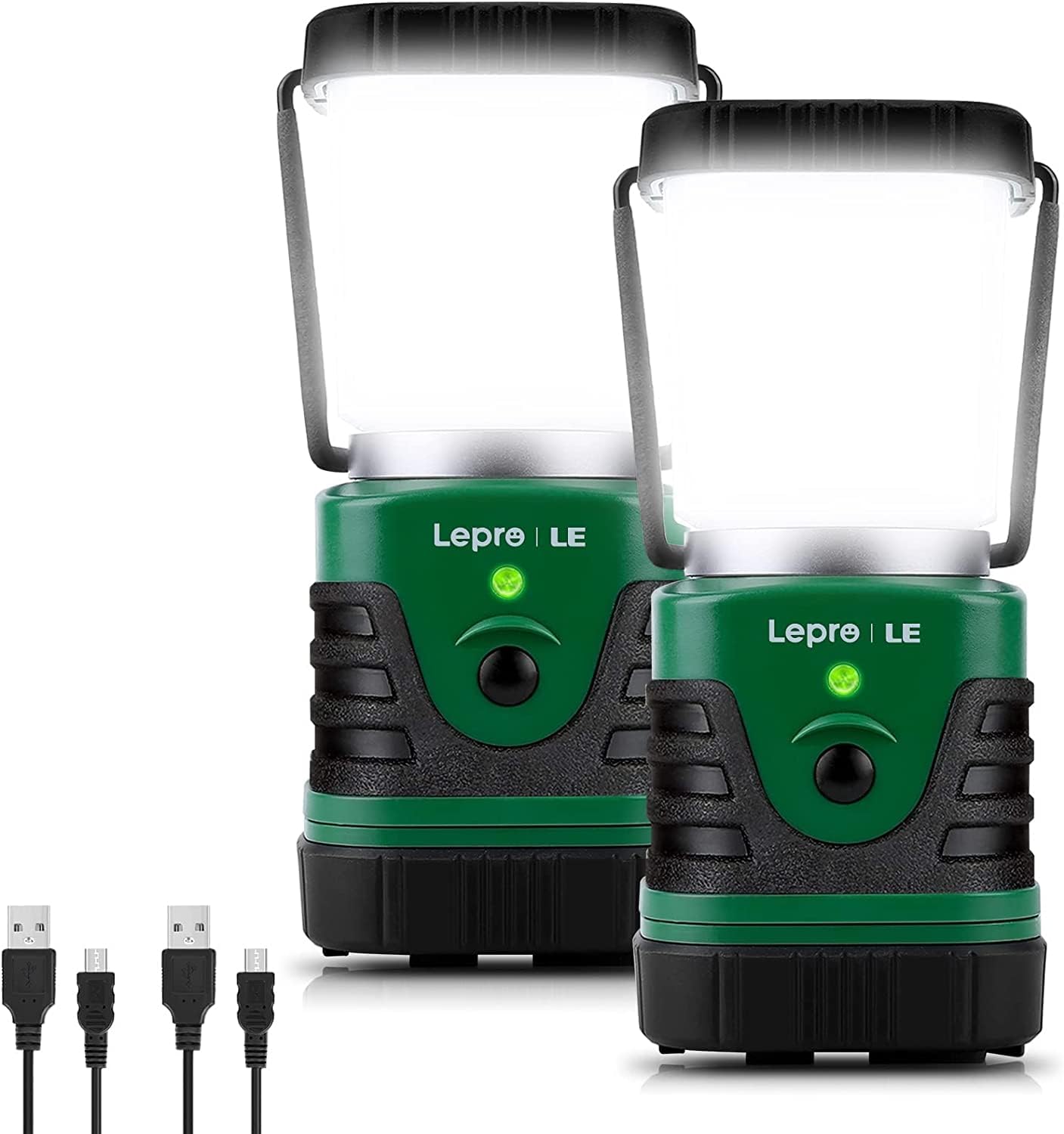 1000LM Rechargeable Camping Lantern: Power Bank, 4 Light Modes