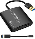 USB 3.0 to Dual HDMI Adapter - 4K@60Hz Dual Monitor Adapter