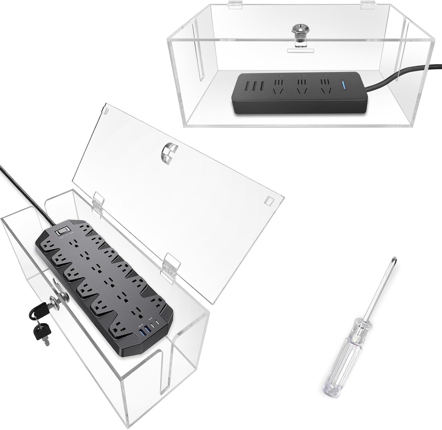 Secure Cable Management Box for Home & Office by PILISPARK