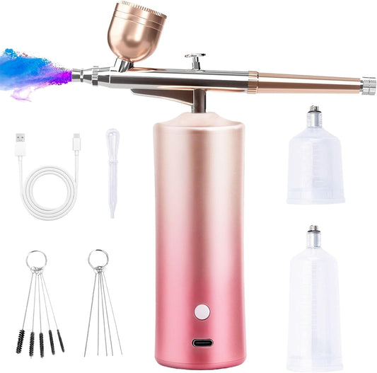 Pro Airbrush Kit for Flawless Nails & Art - Fade Design, 35PSI Compressor - Kiddo Sky