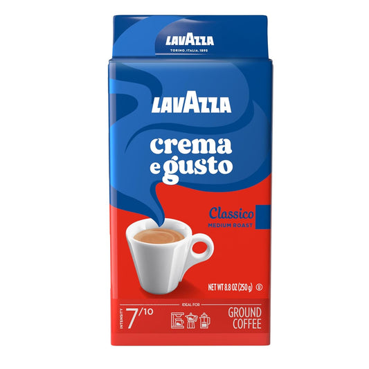 Lavazza 8.8oz Dark Roast Ground Coffee - Authentic Italian Blend
