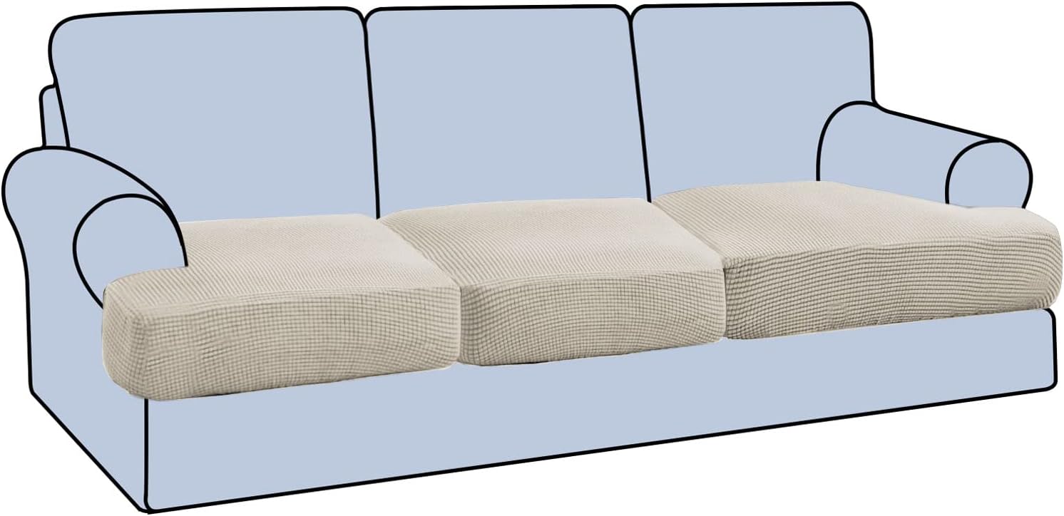 H.VERSAILTEX Stretch T Cushion Sofa Slipcovers for Comfort