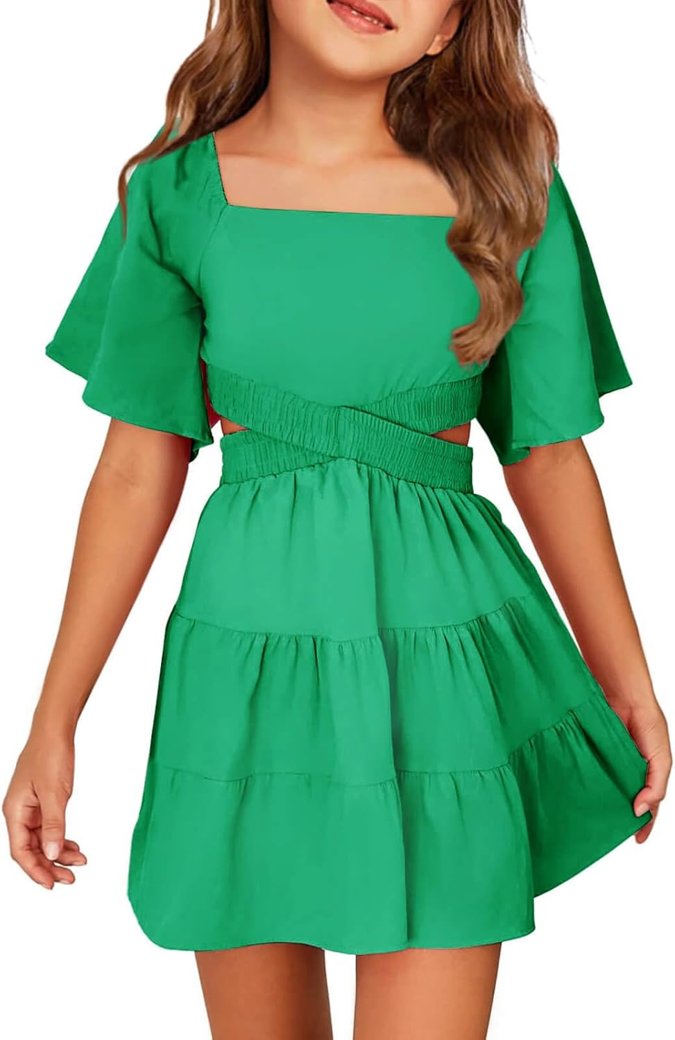 Batermoon Girls Summer Dress A-line Mini Dress for All Occasions