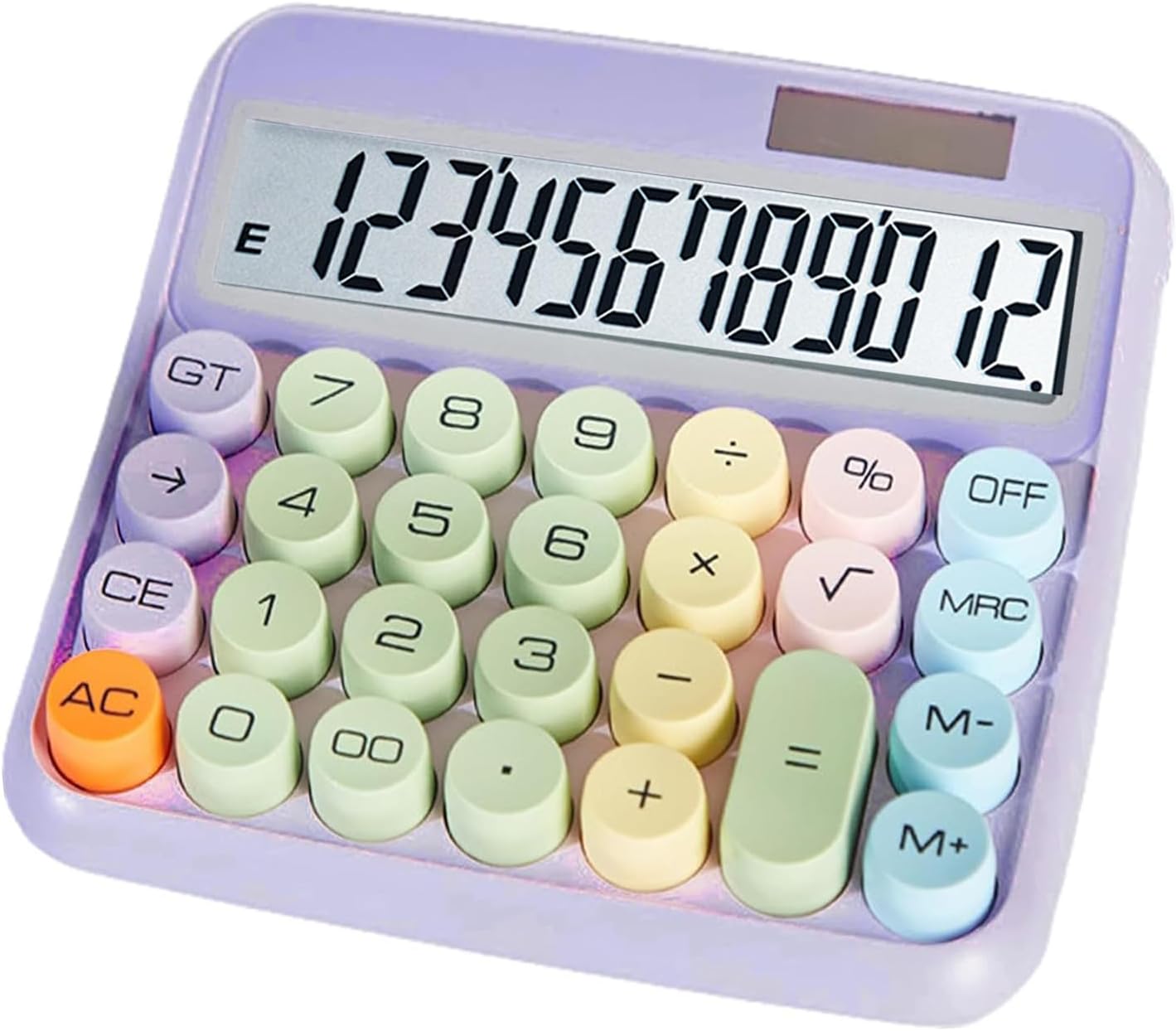 Large Display Calculator for Easy Office Use - Purple