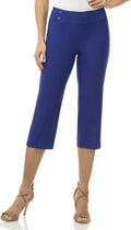 Rekucci Womens Comfort Stretch Pull-On Capri Pants