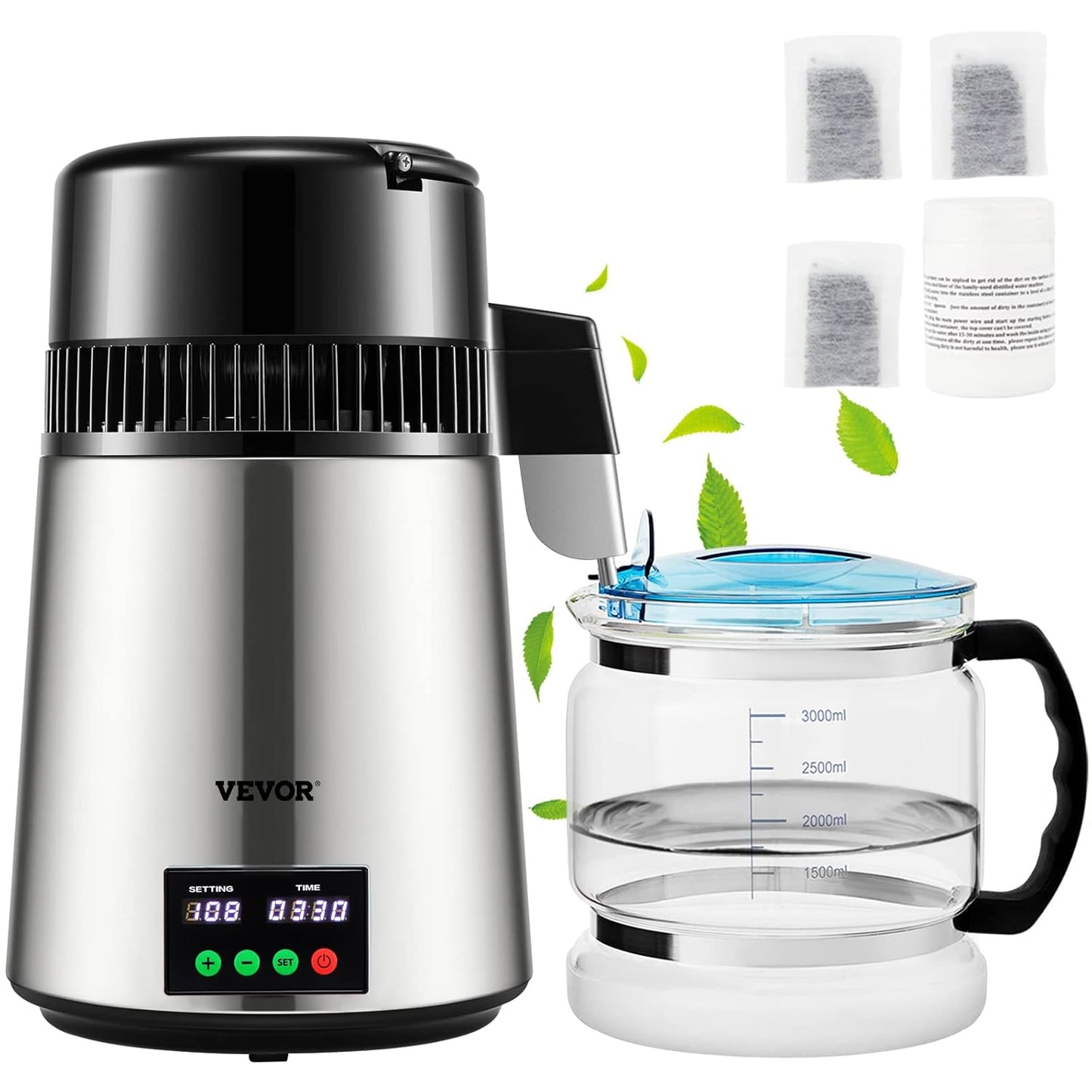 Pure & Fresh Water on Demand with VEVOR 1.1 Gal Water Distiller