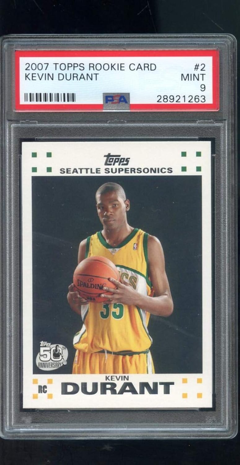 2007-08 Topps Rookie Card #2 Kevin Durant Golden State Warriors