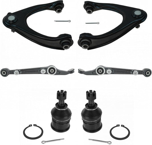 TRQ Front Upper & Lower Control Arm Set for Honda Civic 1996-2000