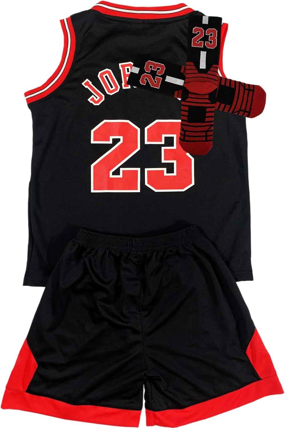 3PC Basketball Jersey Set for Youth - Tank Top, Shorts, Socks