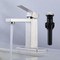 Bathroom Faucet for 1 Hole or 3 Holes Sink - Brushed Nickel