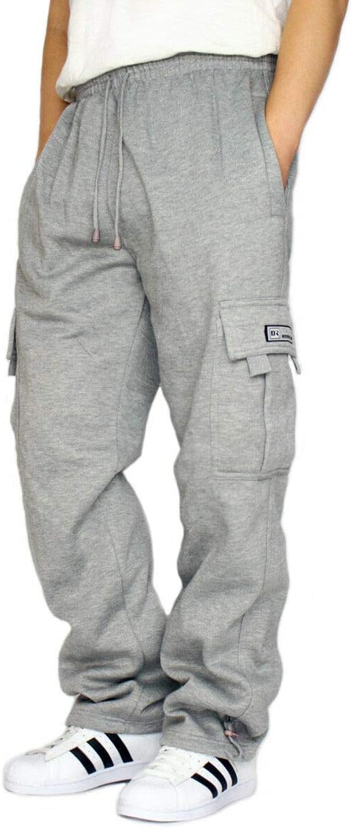 DREAM USA Men's Heavyweight Fleece Cargo Sweatpants Review