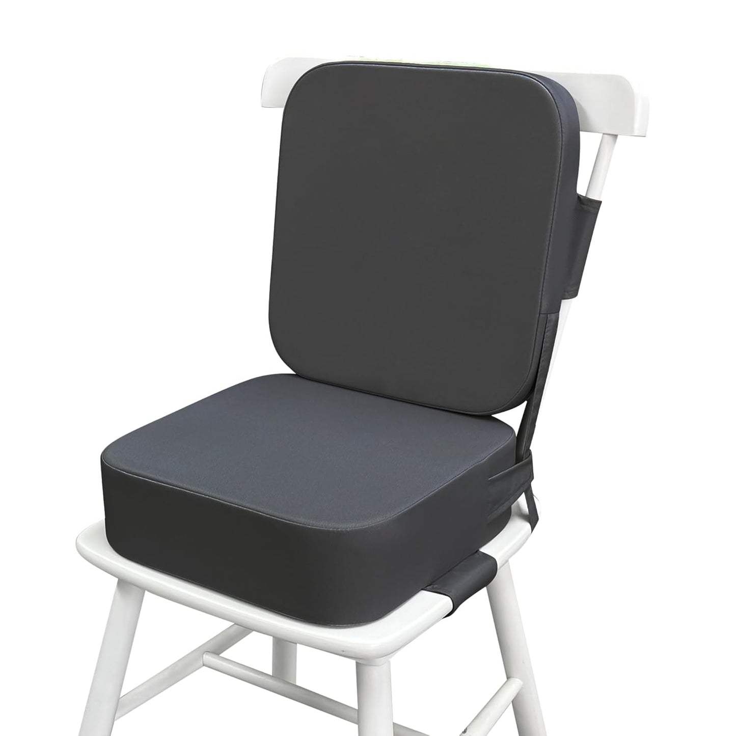 Toddler Booster Seat for Dining Table with Backrest and Straps