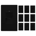 Minimalist Matte Finish Lighted Decorator Switch 10-Pack - Sleek