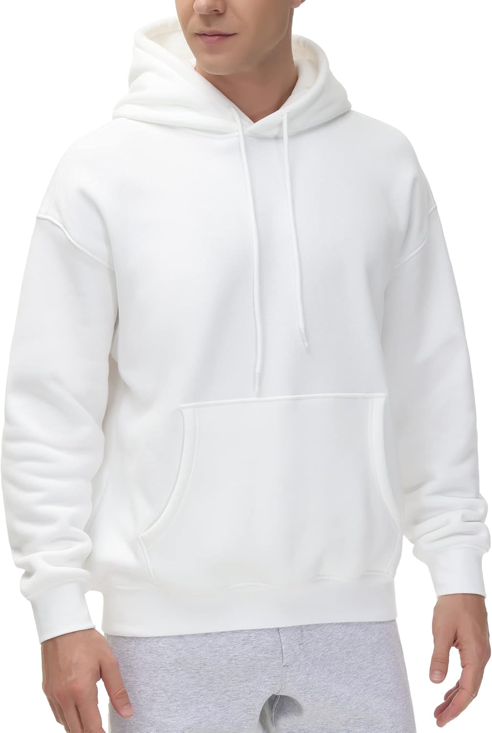 Men's Fleece Pullover Hoodie Ultra Soft with Pockets for Comfort