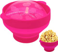 Collapsible Microwave Popcorn Bowl - Heat-Resistant & Family-Sized