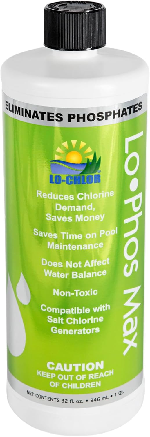 Lo-Phos Max Phosphate Remover for Swimming Pools - 1QT