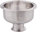 DERNORD Tri Clamp Bowl Reducer Sanitary Fitting 4in x 1.5in