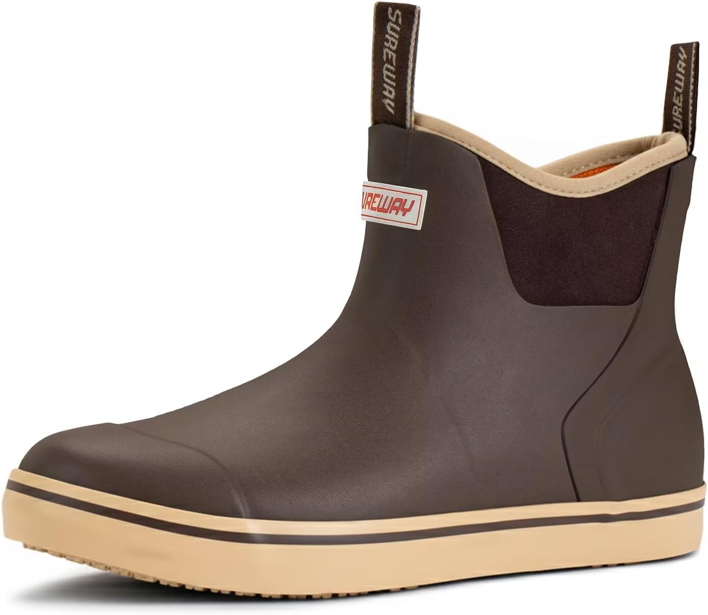 SUREWAY Men's Deck Boots Waterproof Non-Slip Fishing Boot
