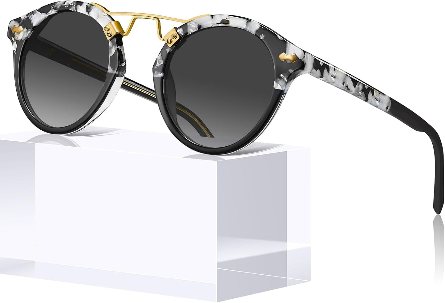 CARFIA Small Face Polarized Sunglasses for Women with UV Protection