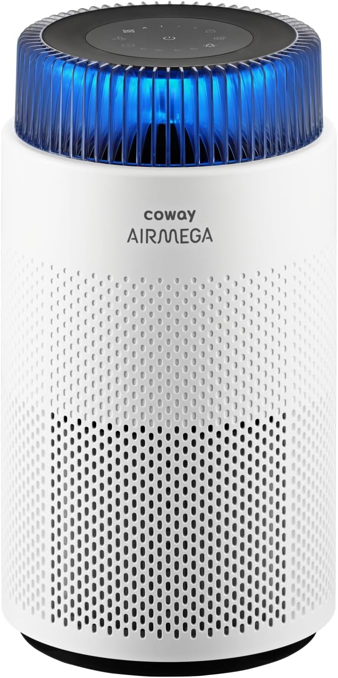 Coway Bedroom Air Purifier: True HEPA Filter, AQI Monitor, Night Light