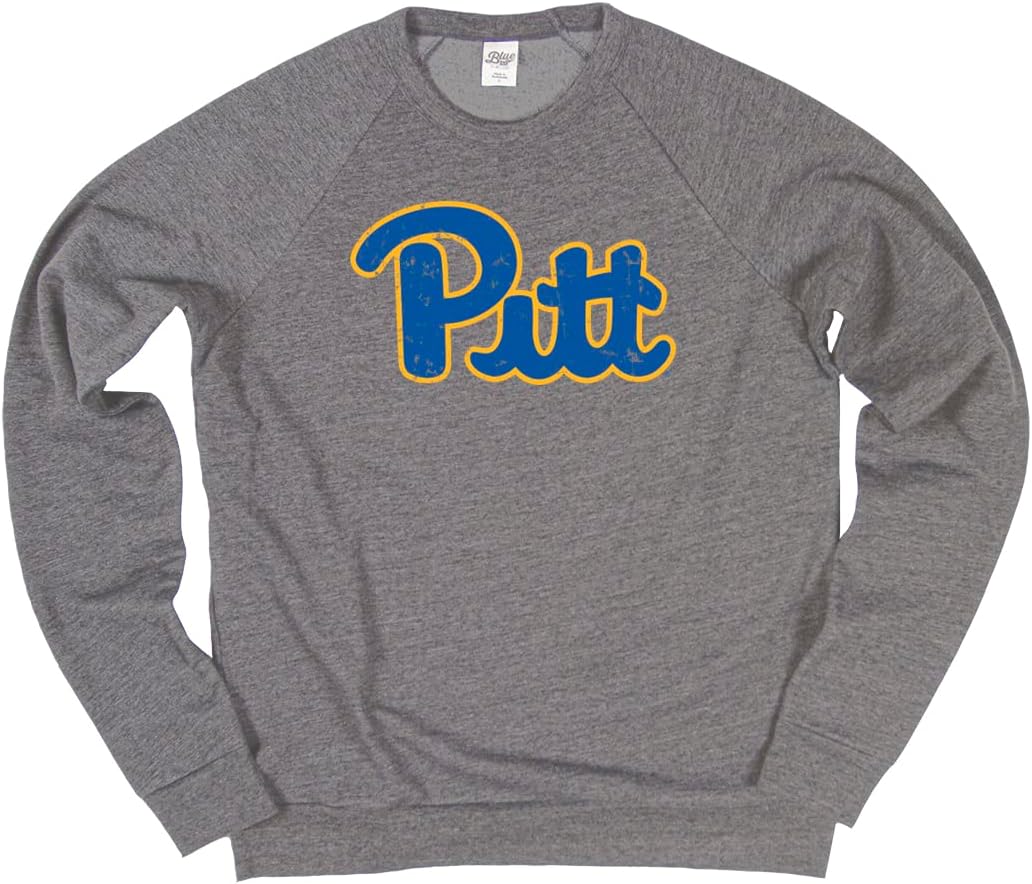 Pittsburgh Panthers Tri-blend Crewneck Sweatshirt for Fans
