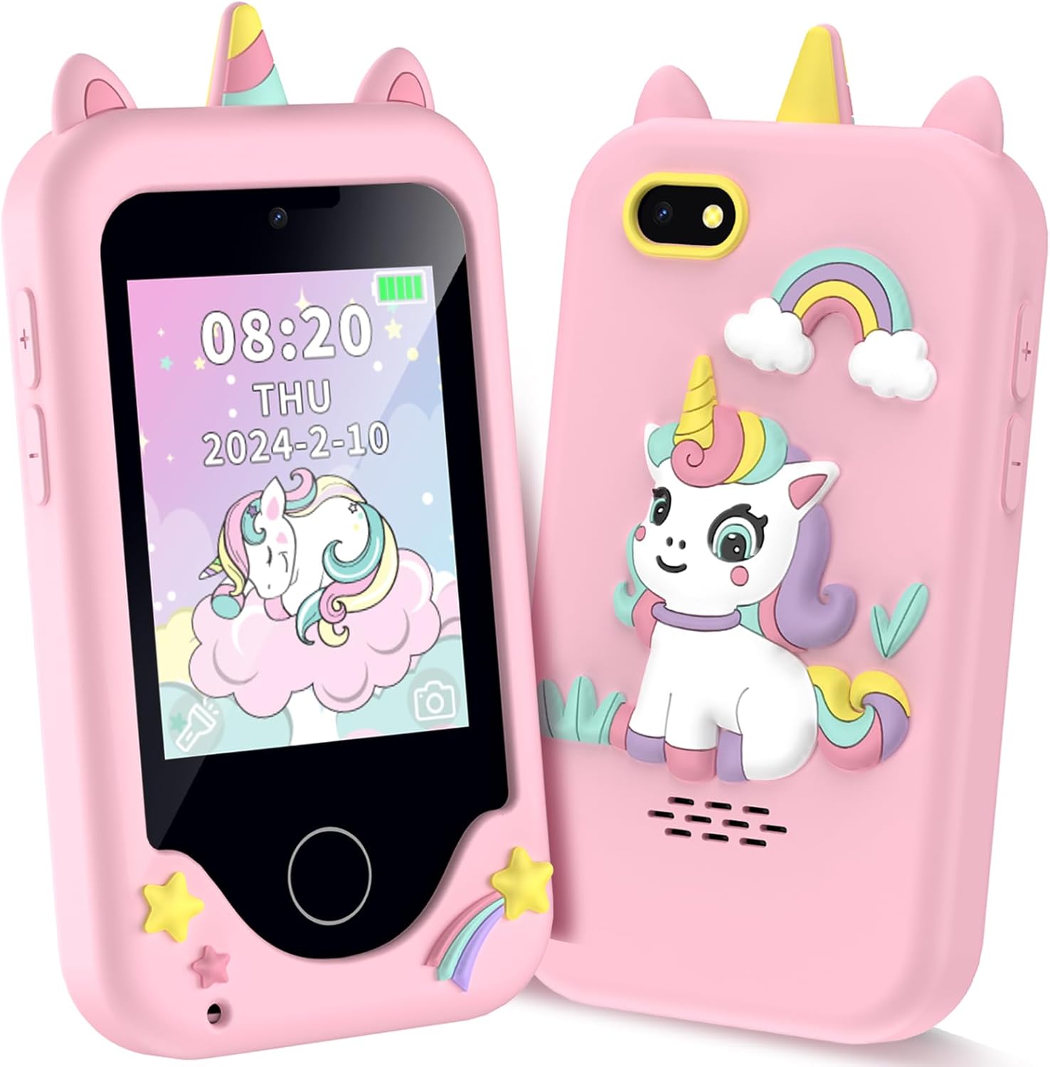 Kids Phone for Girls Boys - Touchscreen Learning Toy for Fun