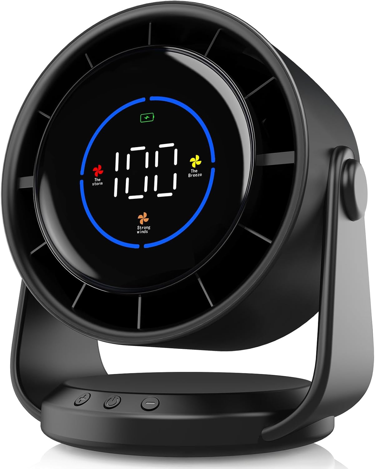 YOSHENMO Ultra Quiet Rechargeable Fan: 100 Speeds!