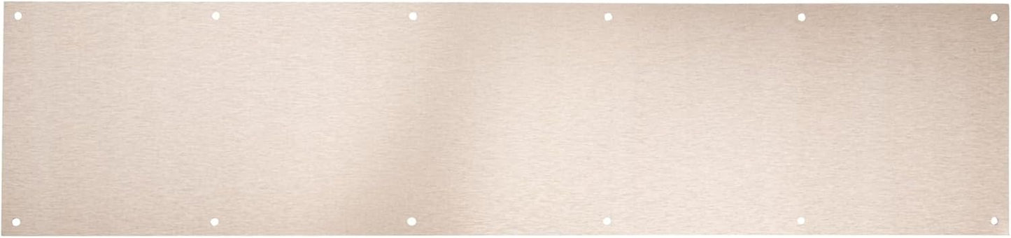 National Hardware Kickplate in Satin Nickel, 8in x 34in Durable Design