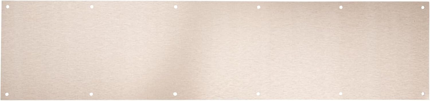 National Hardware Kickplate in Satin Nickel, 8in x 34in Durable Design