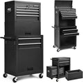 Goplus Tool Chest 3-in-1 Rolling 6 Drawer Tool Cabinet - Versatile