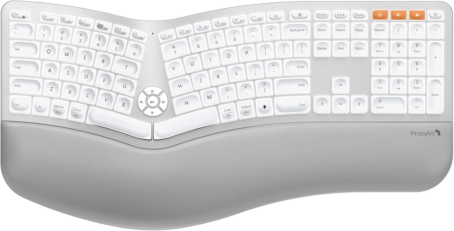 ProtoArc Ergonomic Backlit Split Keyboard