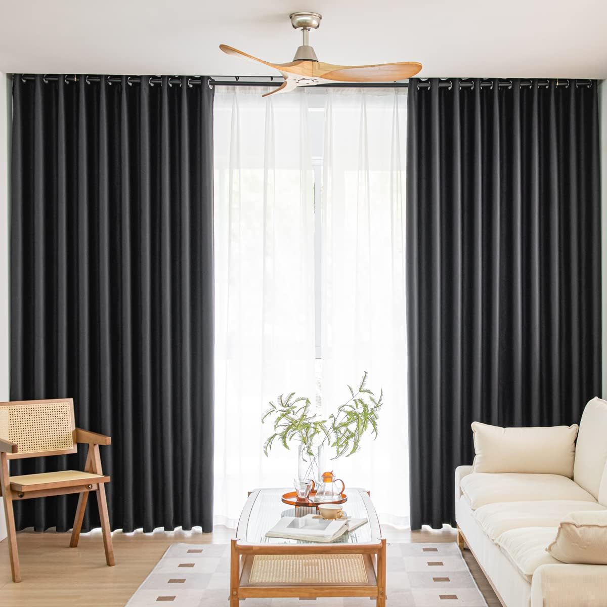 MOONVAN Blackout Curtains - Sleep Soundly, Save Energy