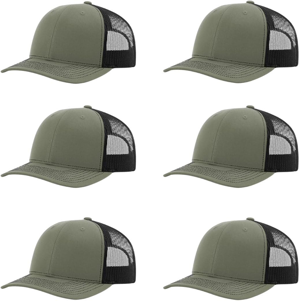 Richardson 112 Classic Six-Panel Adjustable Snapback Trucker Cap