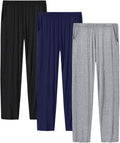 JINSHI Womens Pajama Pants with Pockets - Soft Lightweight Lounge both
