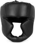 Kickboxing Headgear PU Leather MMA Sparring Helmet - Full Protection